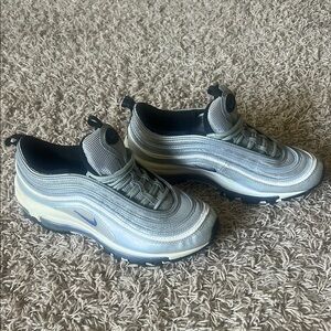 Nike Air Max 97 Metallic Silver and purple Sneakers